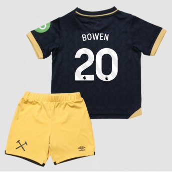 Billige Fotballdrakt West Ham United Jarrod Bowen #20 Replika Tredjedraktsett Barn 2025-26 Kortermet (med bukser)